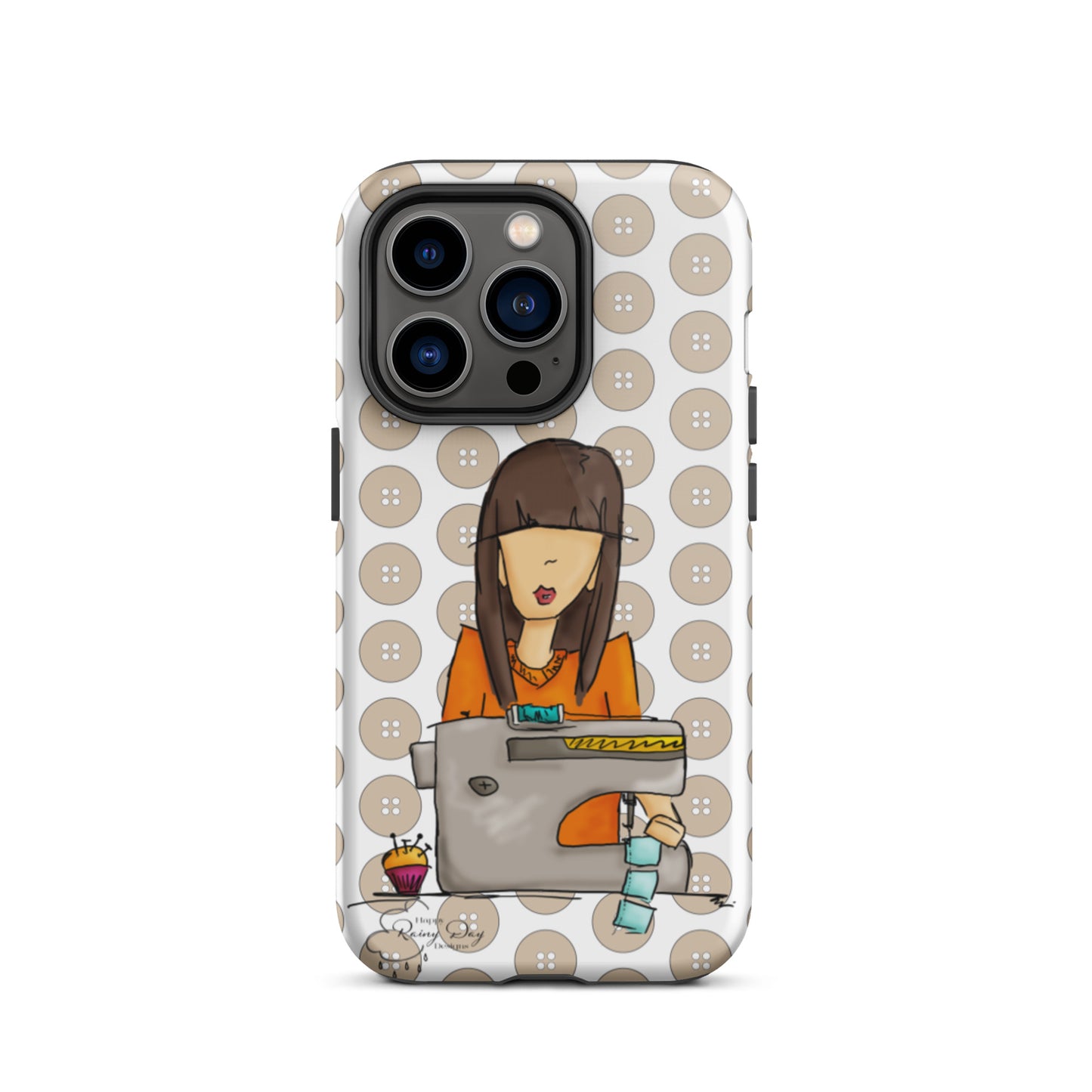 Sewing Girl Tough iPhone case