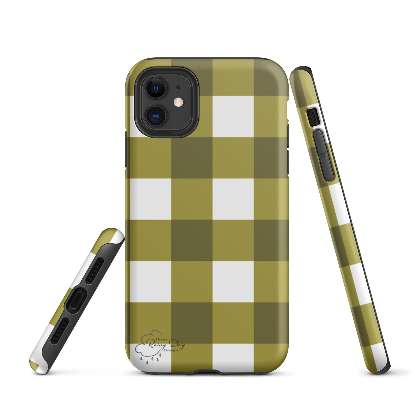 "Moss" Gingham Tough iPhone case