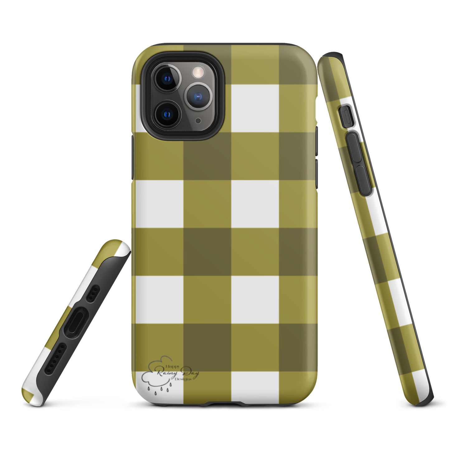 "Moss" Gingham Tough iPhone case