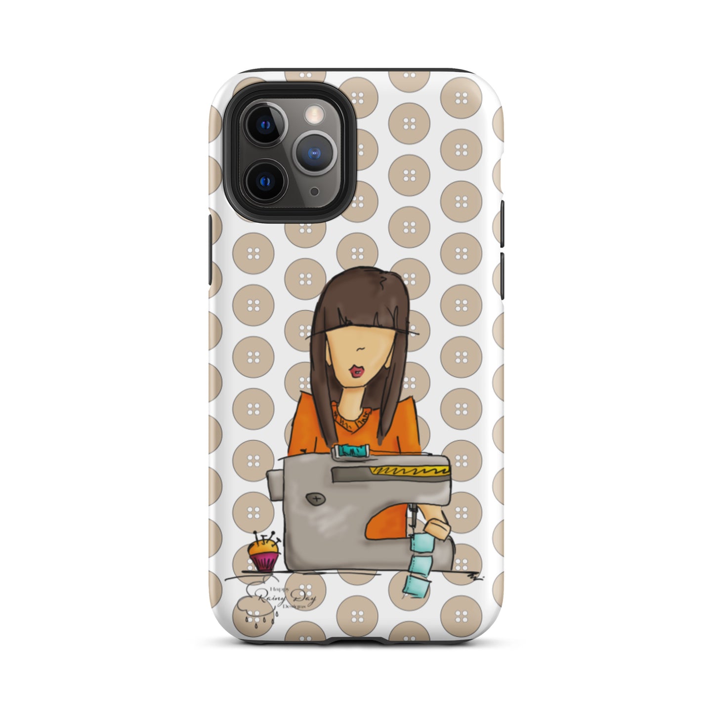 Sewing Girl Tough iPhone case