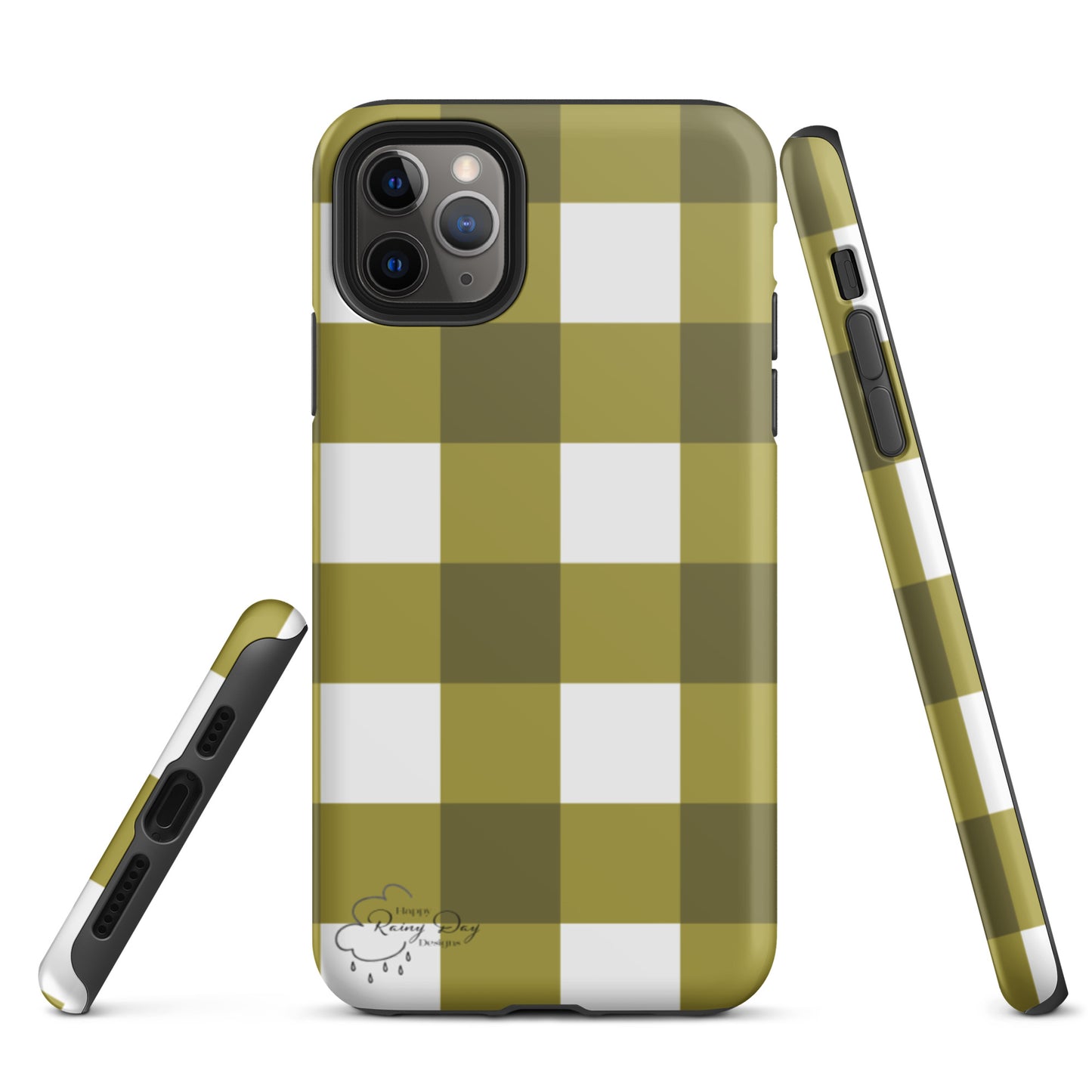 "Moss" Gingham Tough iPhone case