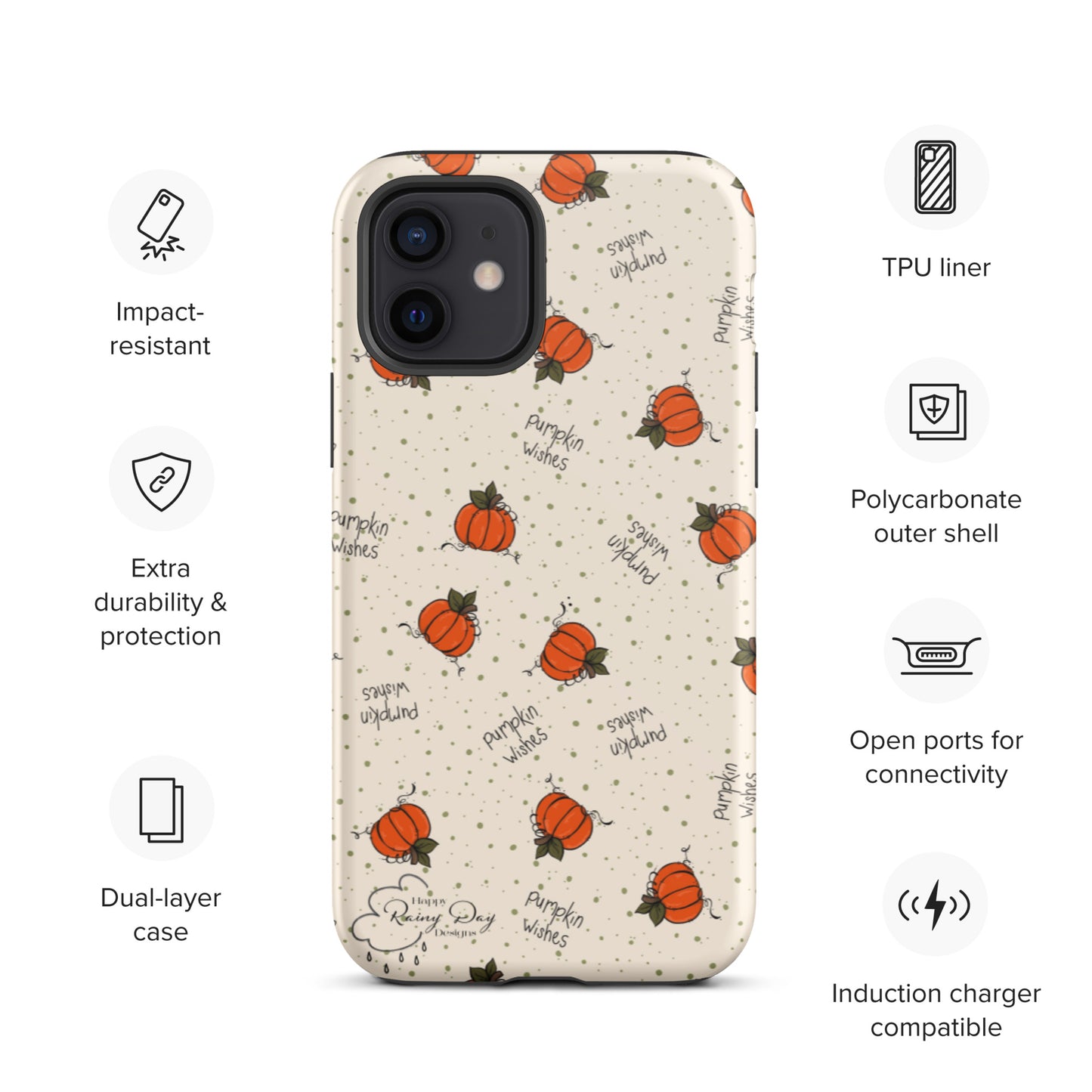 "Pumpkin Wishes" on Natural Tough iPhone case