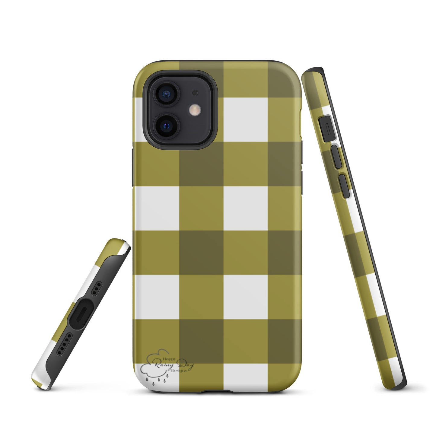 "Moss" Gingham Tough iPhone case