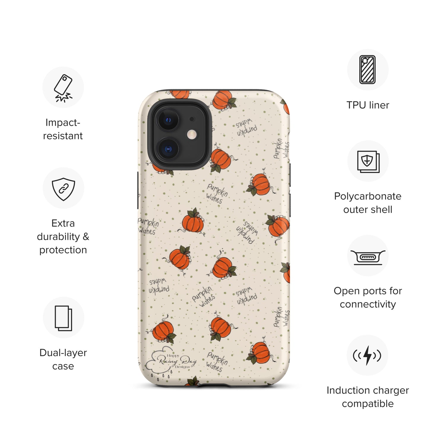 "Pumpkin Wishes" on Natural Tough iPhone case