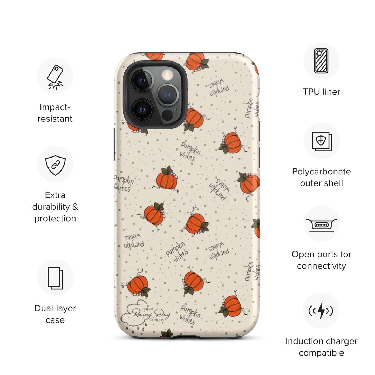 "Pumpkin Wishes" on Natural Tough iPhone case