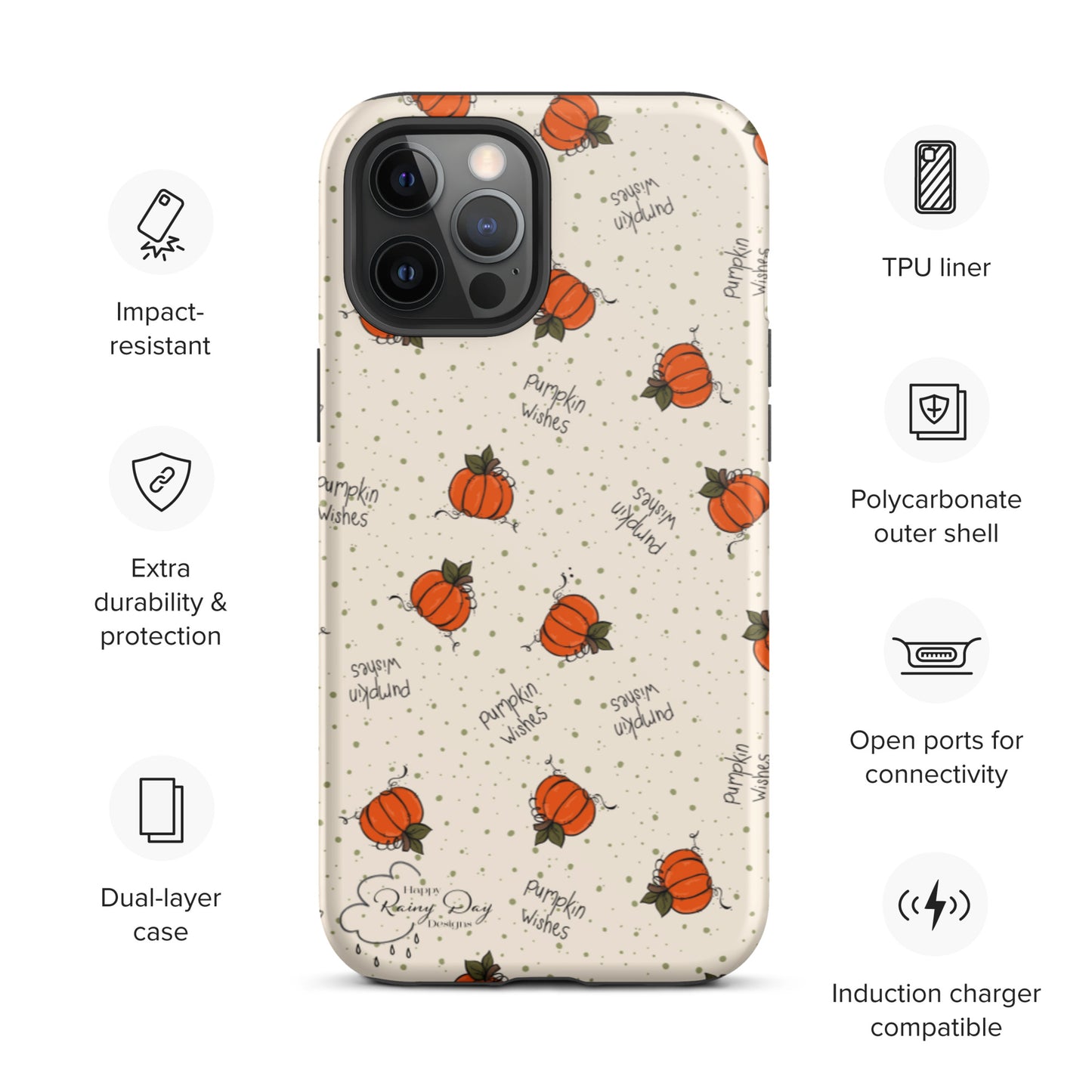 "Pumpkin Wishes" on Natural Tough iPhone case