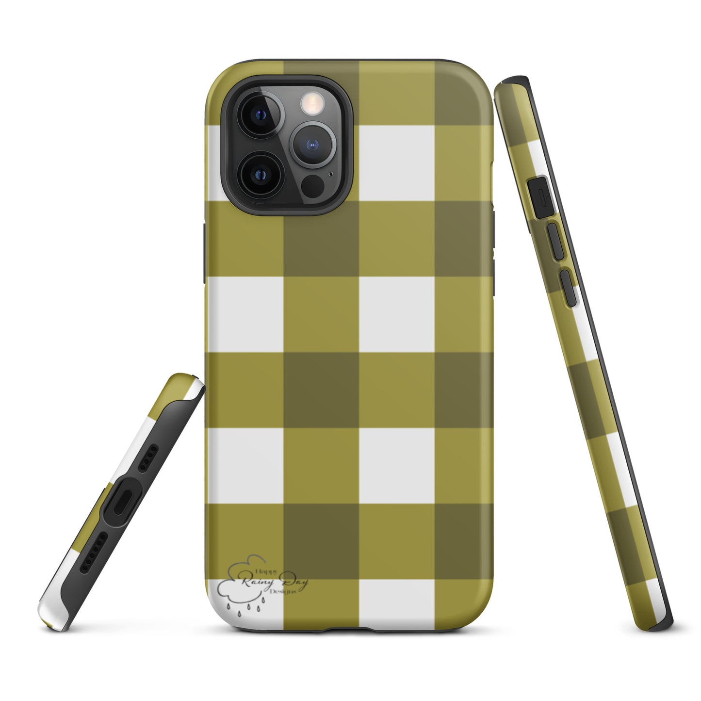 "Moss" Gingham Tough iPhone case