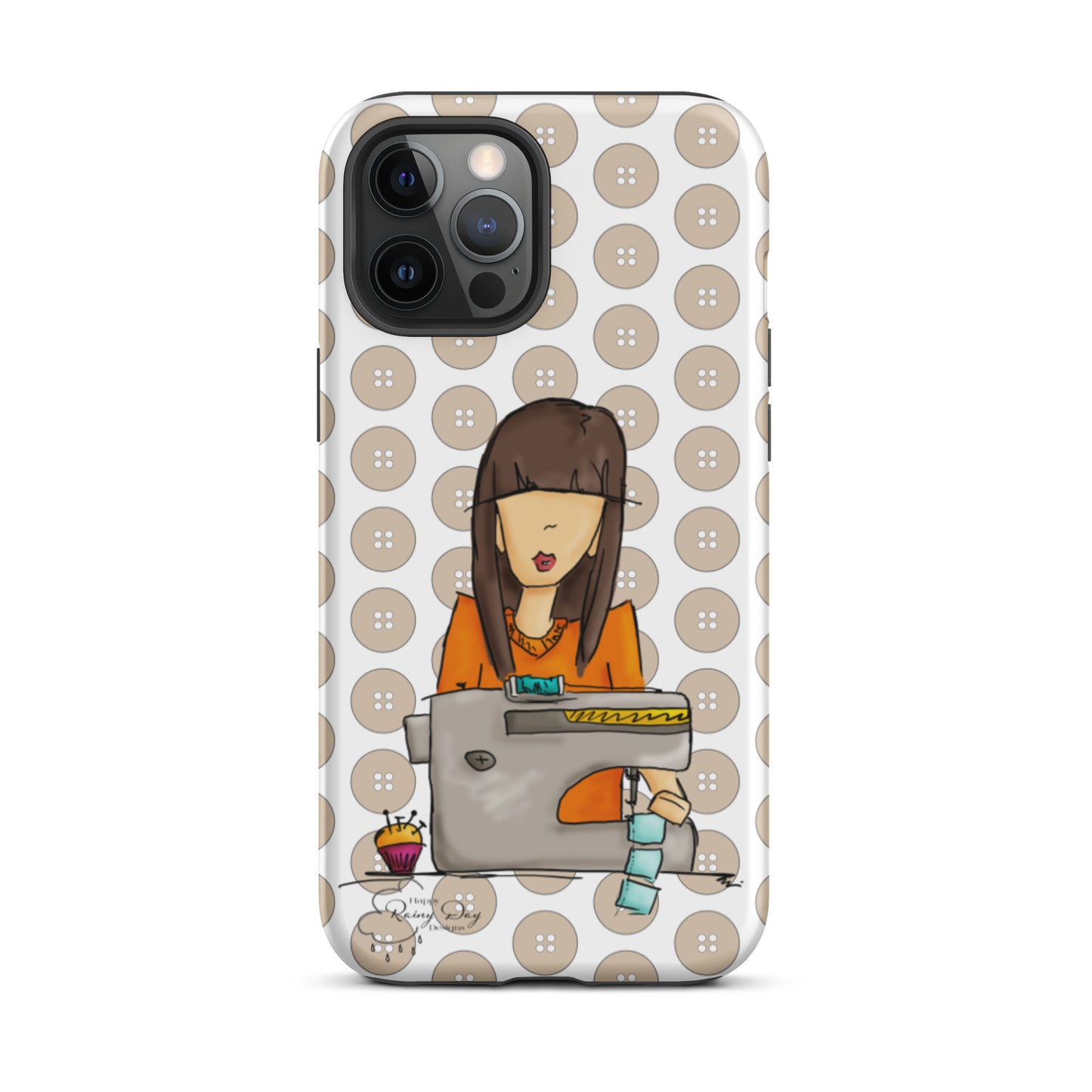 Sewing Girl Tough iPhone case