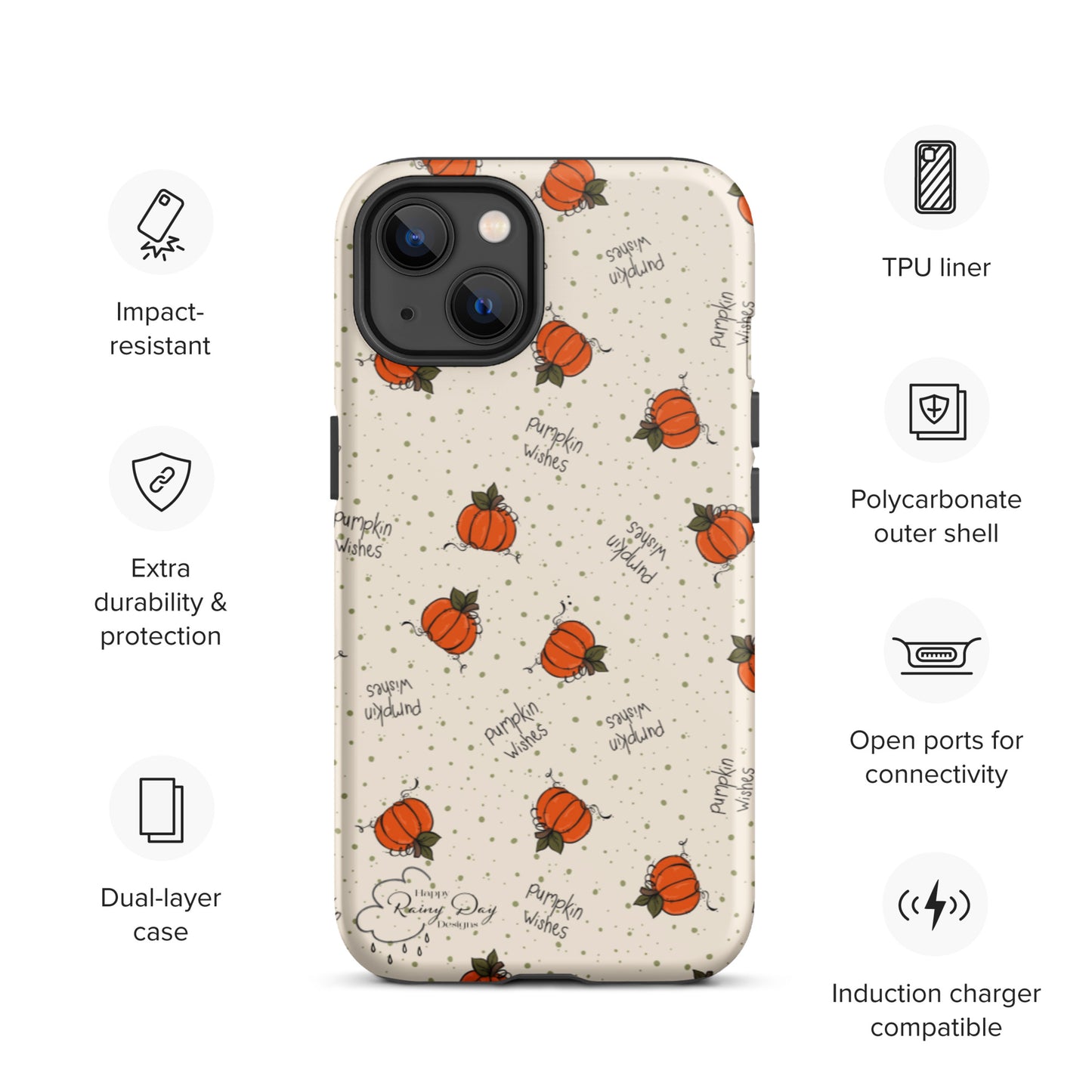 "Pumpkin Wishes" on Natural Tough iPhone case