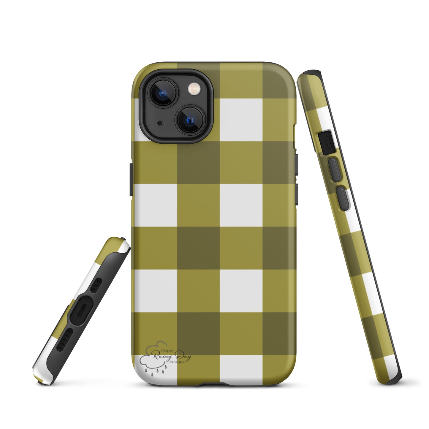 "Moss" Gingham Tough iPhone case