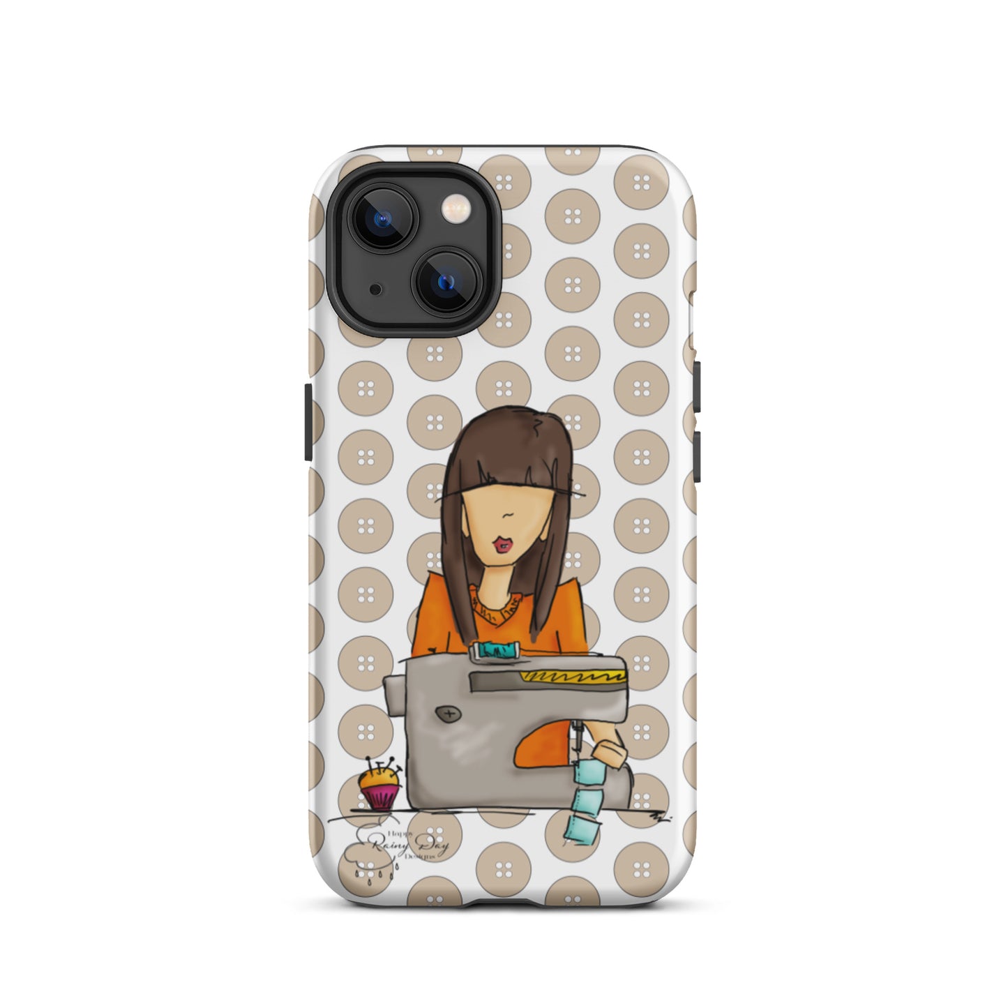 Sewing Girl Tough iPhone case