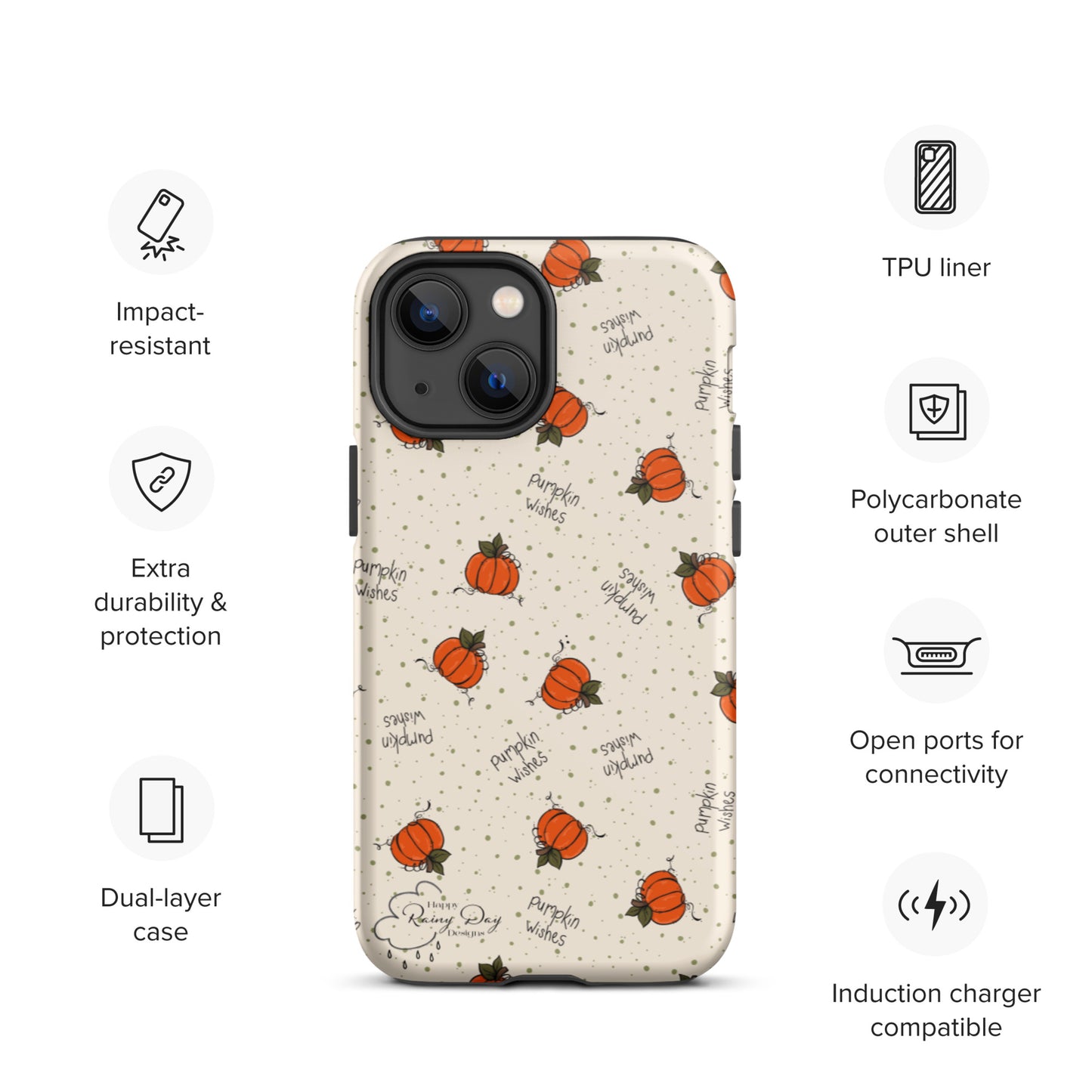 "Pumpkin Wishes" on Natural Tough iPhone case