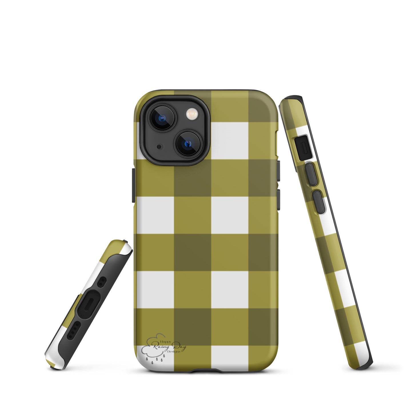 "Moss" Gingham Tough iPhone case