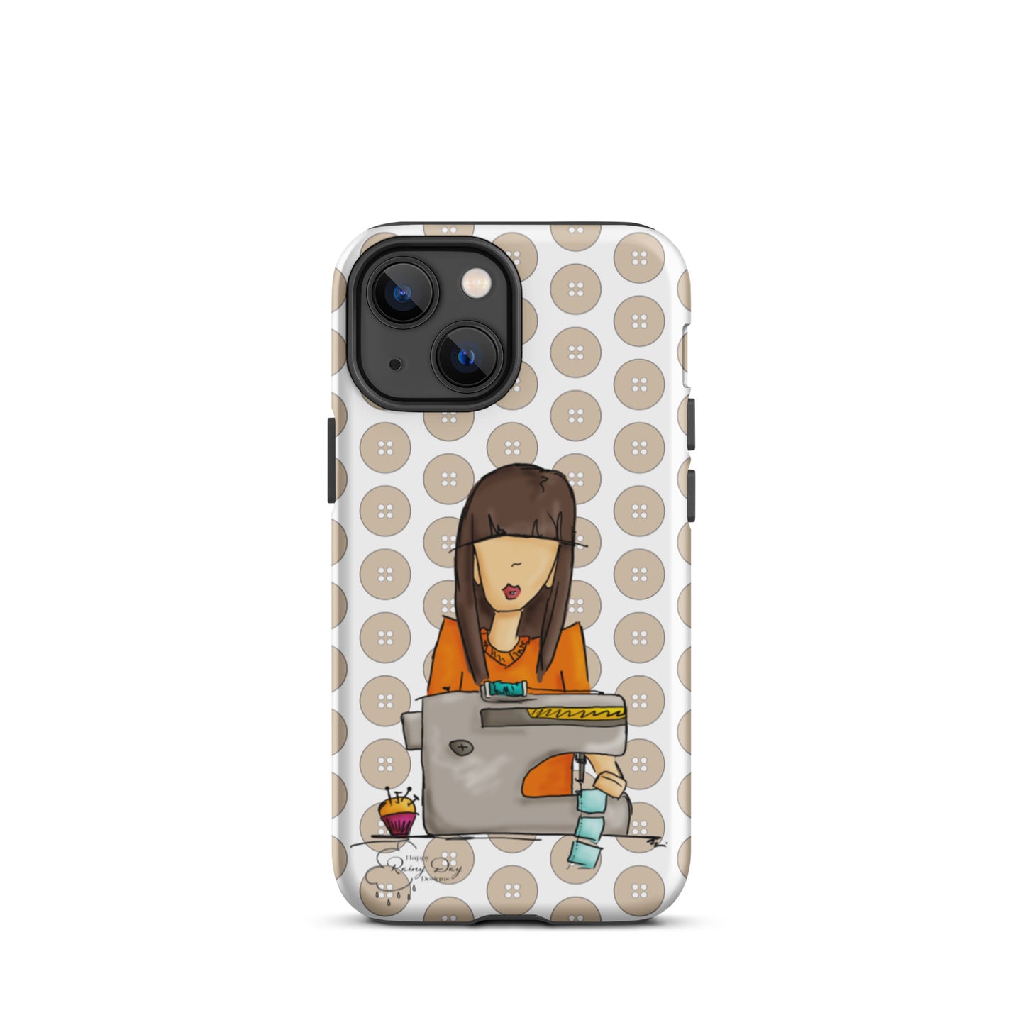 Sewing Girl Tough iPhone case