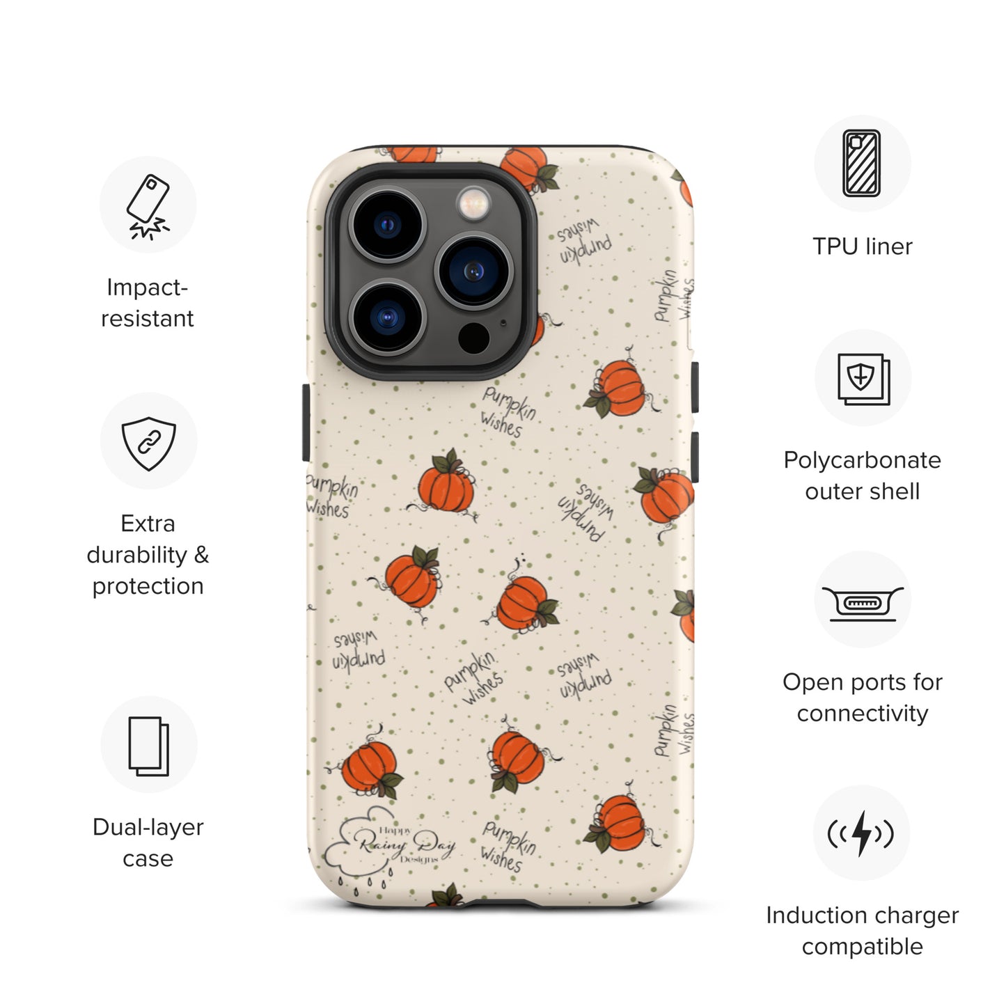 "Pumpkin Wishes" on Natural Tough iPhone case