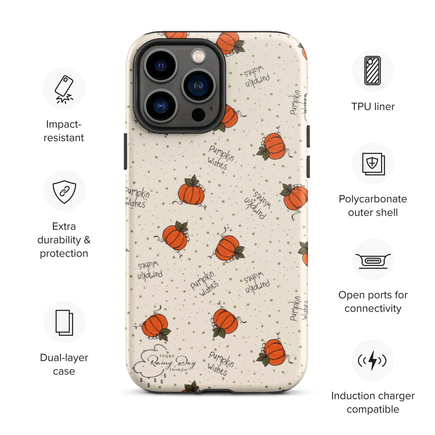 "Pumpkin Wishes" on Natural Tough iPhone case