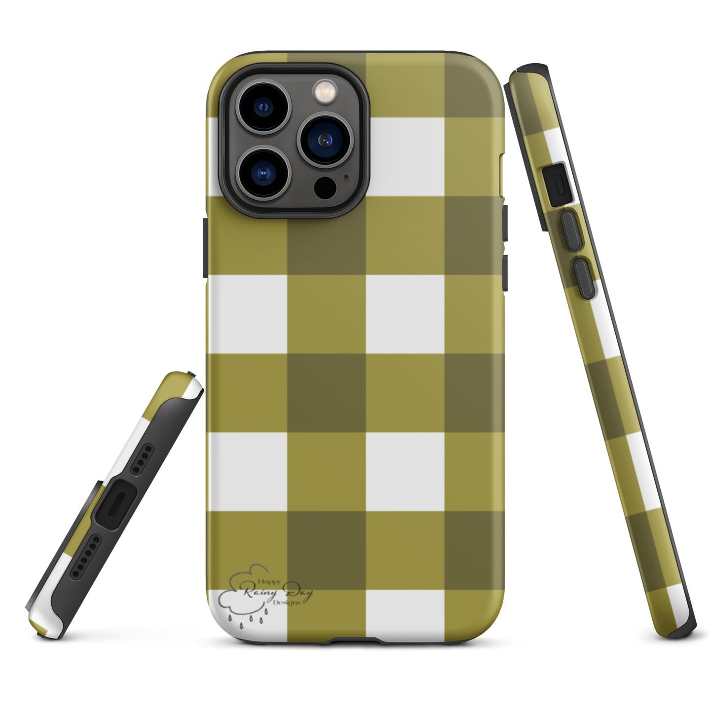 "Moss" Gingham Tough iPhone case