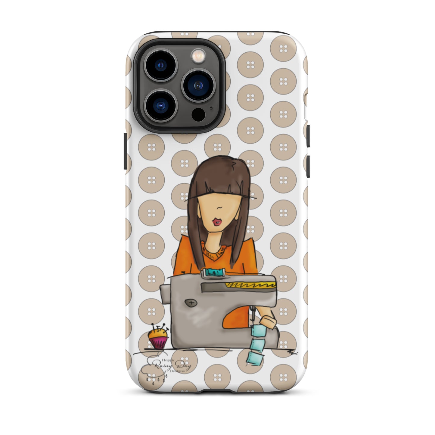 Sewing Girl Tough iPhone case