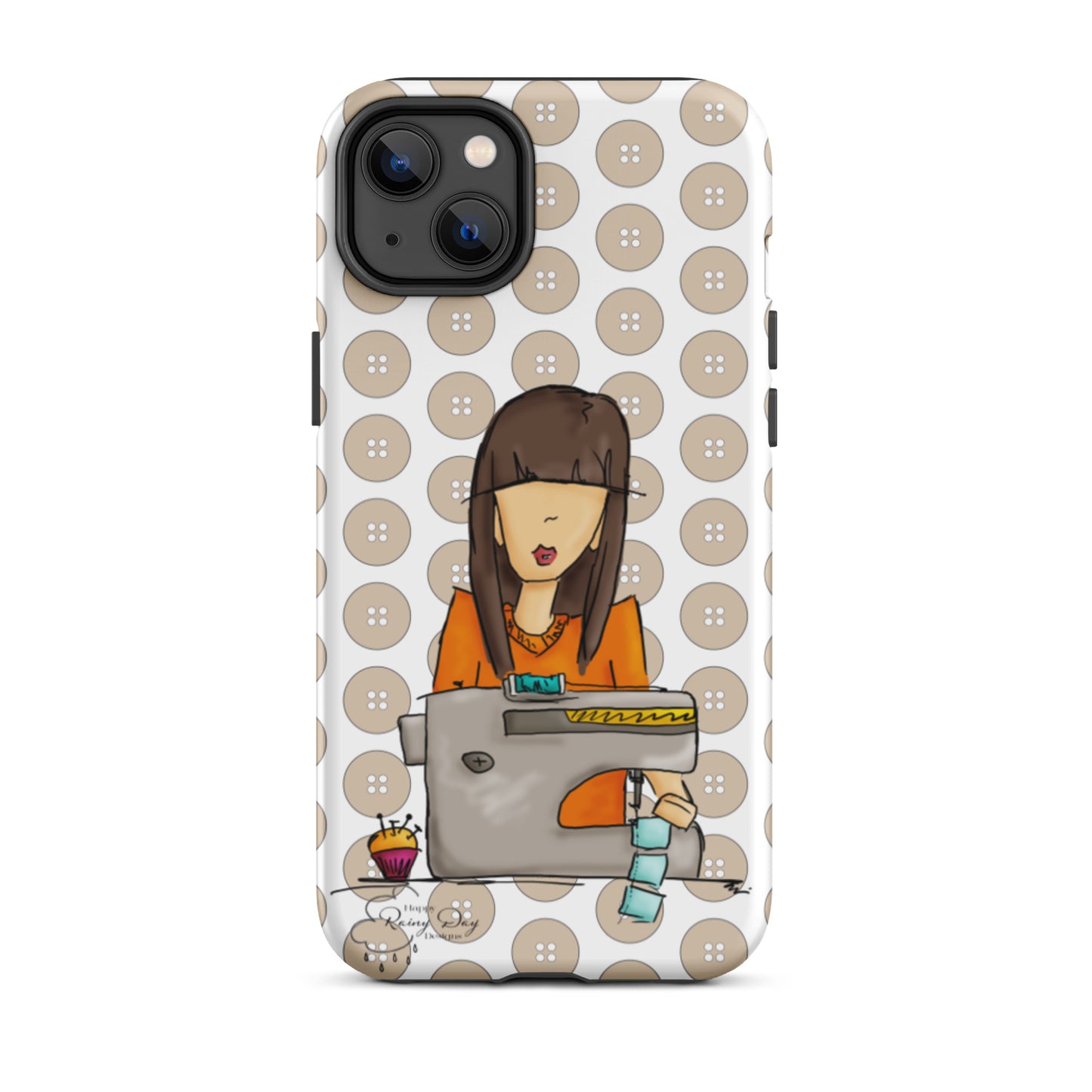 Sewing Girl Tough iPhone case