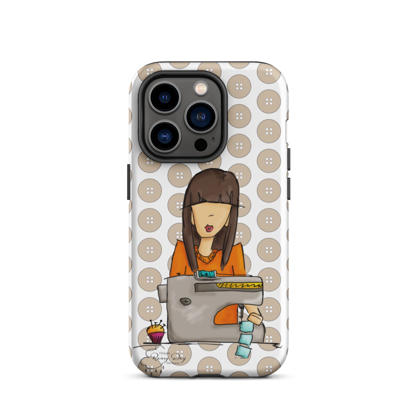 Sewing Girl Tough iPhone case