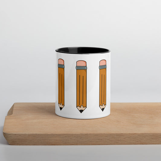 Pencil Mug with Color Inside