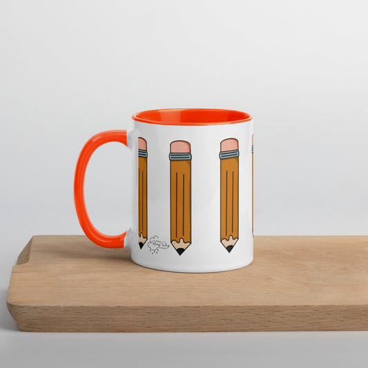 Pencil Mug with Color Inside